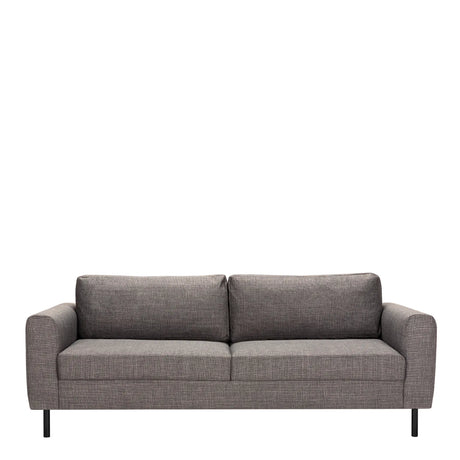 Omaha 2 + 3 Seater Sofa set in Basel Light Grey Brown Fabric