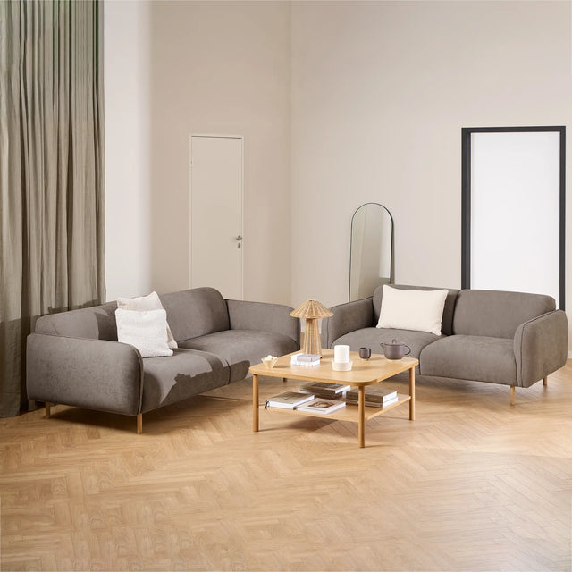 Westham 2 + 3 Seater Sofa Set and Fay Dusty Brown Fabric