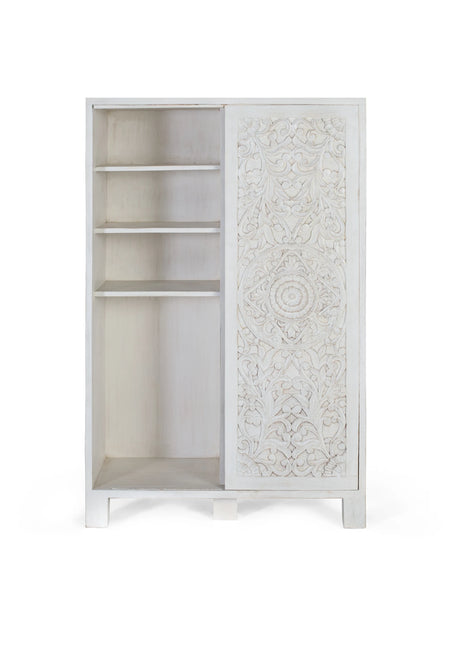 Giner and Colomer  1-Sliding Door Wardrobe With 5 Drawers And Multiple Shelves