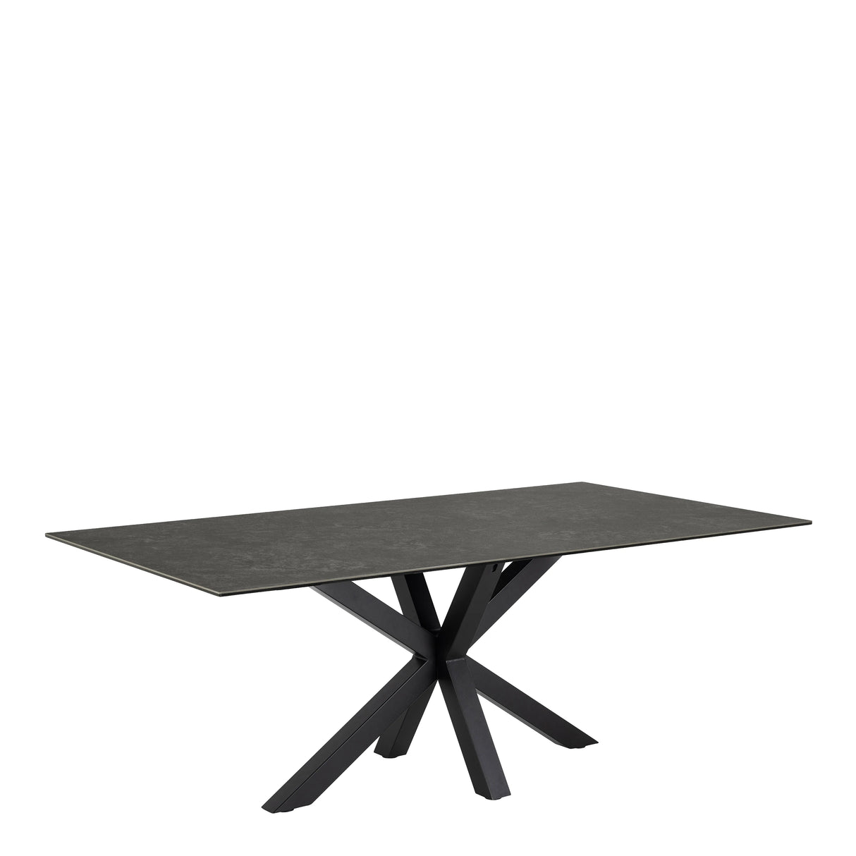 Heaven Dining Table with Ceramic Black Top 200x75.5cm