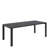 Brentford Matt Black Ceramic Dining Table 200x75cm