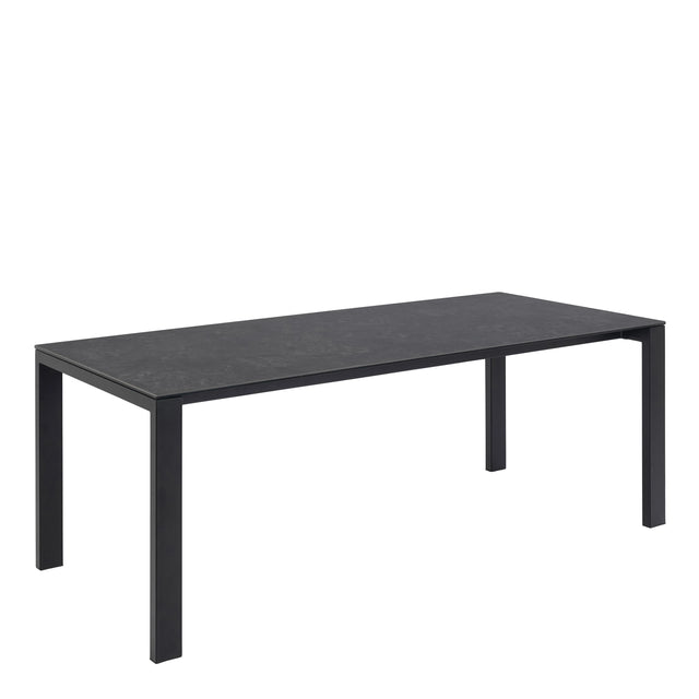 Brentford Matt Black Ceramic Dining Table 200x75cm