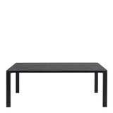 Brentford Matt Black Ceramic Dining Table 200x75cm