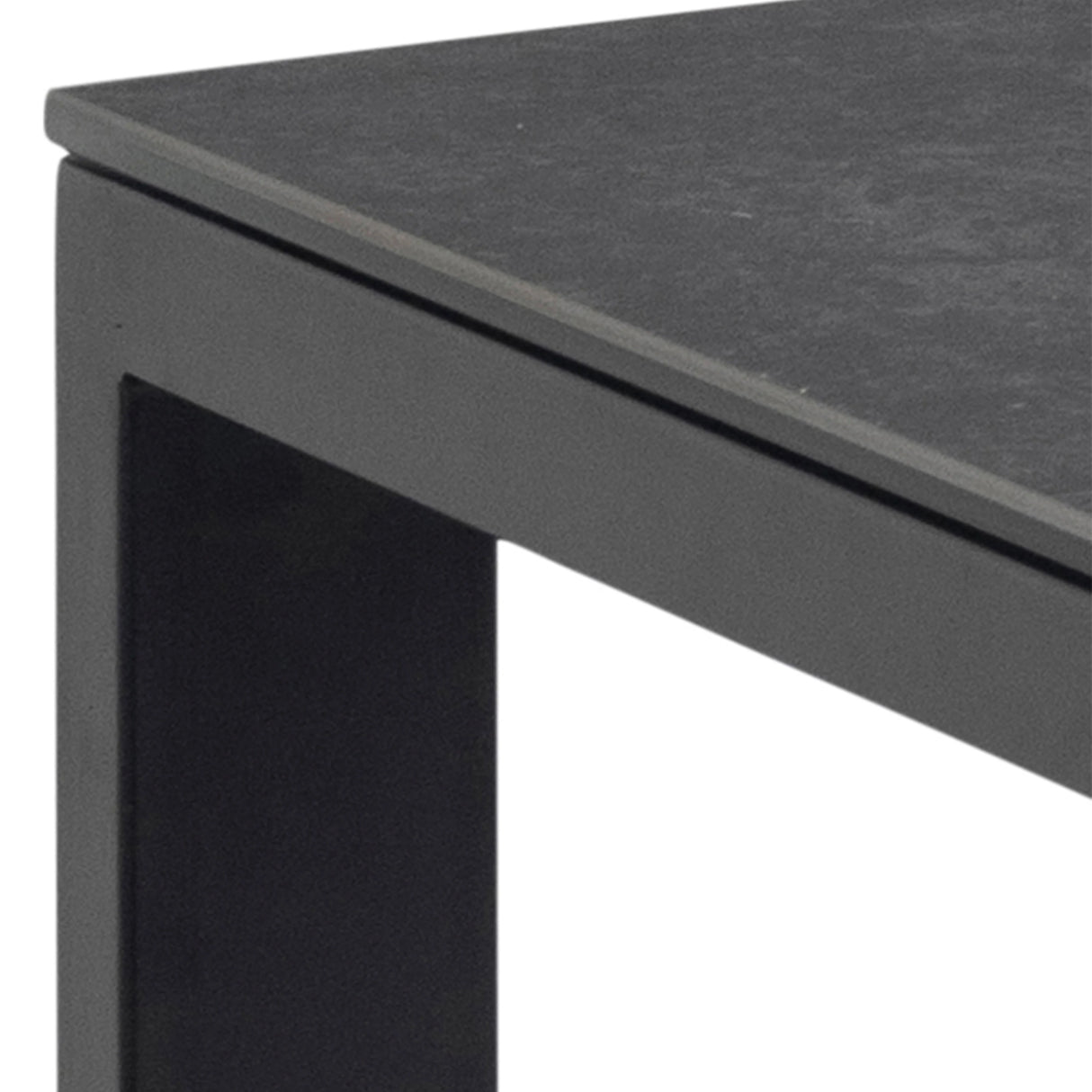 Brentford Matt Black Ceramic Dining Table 200x75cm