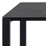 Brentford Matt Black Ceramic Dining Table 200x75cm