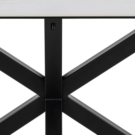 Heaven Dining Table in Ceramic White 160x75.5cm
