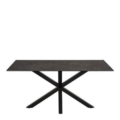 Heaven Dining Table in Ceramic  Black Top 160x75.5cm
