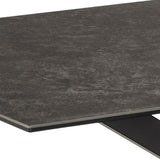 Heaven Dining Table in Ceramic  Black Top 160x75.5cm