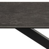 Heaven Dining Table in Ceramic  Black Top 160x75.5cm