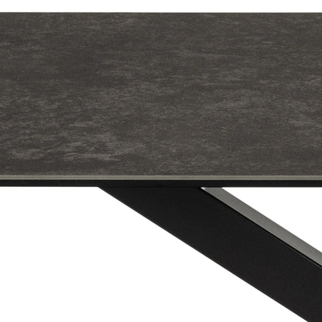 Heaven Dining Table in Ceramic  Black Top 160x75.5cm
