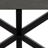 Heaven Dining Table in Ceramic  Black Top 160x75.5cm