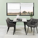 Wicklow Ceramic Dining Table in Black 140x75cm