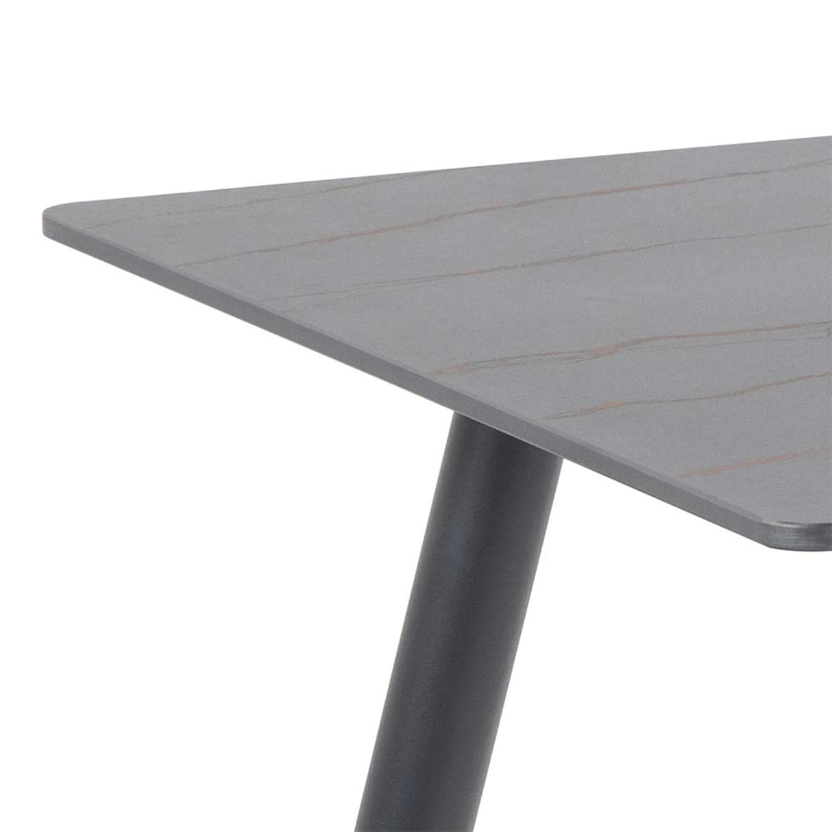 Wicklow Ceramic Dining Table in Black 140x75cm