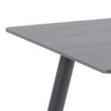 Wicklow Ceramic Dining Table in Black 140x75cm