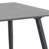 Wicklow Ceramic Dining Table in Black 140x75cm