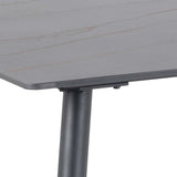 Wicklow Ceramic Dining Table in Black 140x75cm