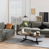 Barnsley Black Ceramic Coffee Table 100x95x41 cm