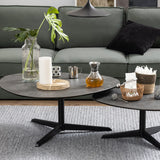 Barnsley Black Ceramic Coffee Table 100x95x41 cm