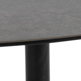 Barnsley Black Ceramic Coffee Table 100x95x41 cm