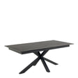 Heaven Extendable Dining Table with Ceramic Black Top 200240cm