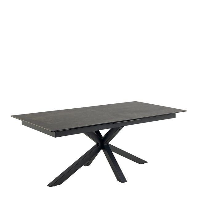 Heaven Extendable Dining Table with Ceramic Black Top 200240cm
