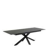 Heaven Extendable Dining Table with Ceramic Black Top 200240cm