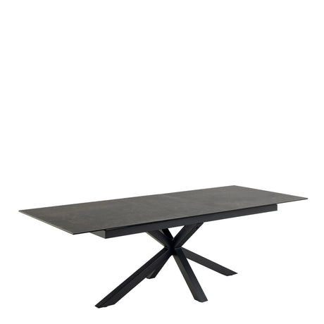 Heaven Extendable Dining Table with Ceramic Black Top 200240cm