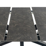 Heaven Extendable Dining Table with Ceramic Black Top 200240cm