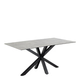 Heaven Dining Table in Ceramic Grey 160x75.5cm