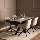 Heaven Dining Table in Ceramic Grey 160x75.5cm
