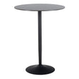 Malta Ceramic Round Bar Table in Black