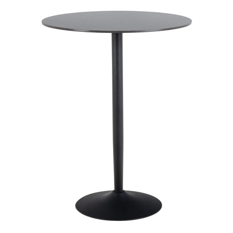 Malta Ceramic Round Bar Table in Black