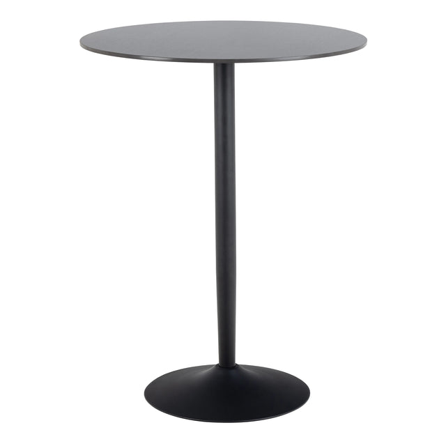 Malta Ceramic Round Bar Table in Black