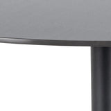 Malta Ceramic Round Bar Table in Black