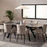 Blackburn Ceramic Dining Table in Black