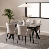 Blackburn Ceramic Dining Table in Black