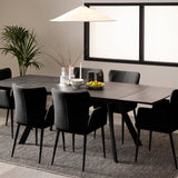 Blackburn Ceramic Dining Table in Black