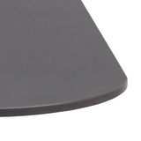 Malta Ceramic Square Dining Table in Black 90x75cm