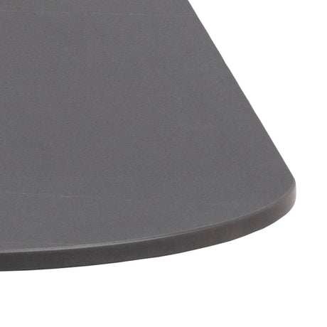 Malta Ceramic Square Dining Table in Black 90x75cm