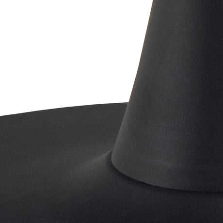 Malta Ceramic Square Dining Table in Black 90x75cm
