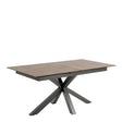 Heaven Extendable Dining Table with Ceramic Rusty Brown Top 168210cm