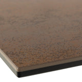 Heaven Extendable Dining Table with Ceramic Rusty Brown Top 168210cm