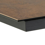 Heaven Extendable Dining Table with Ceramic Rusty Brown Top 200240cm