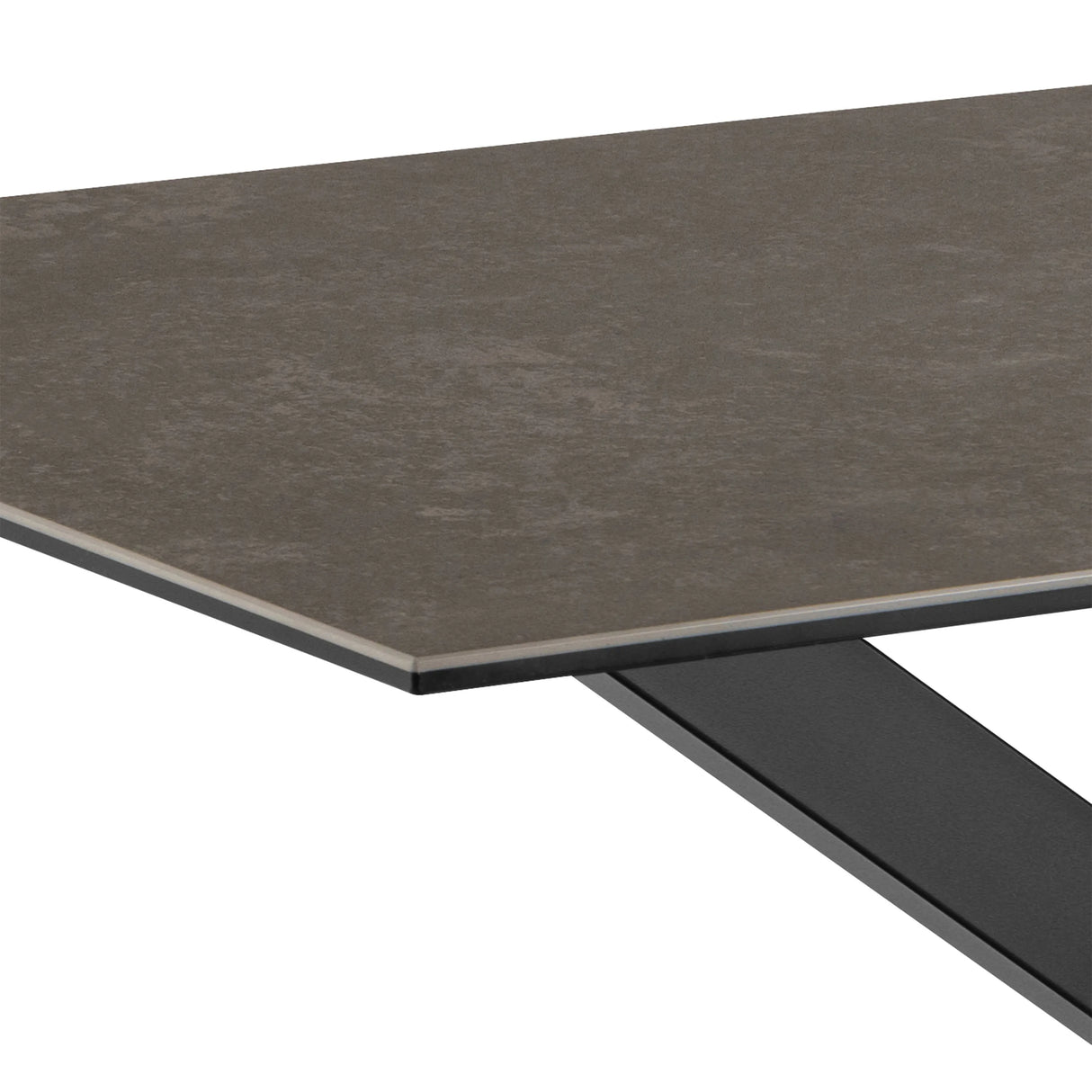 Heaven Dining Table with Ceramic Black Top 135x75.5cm