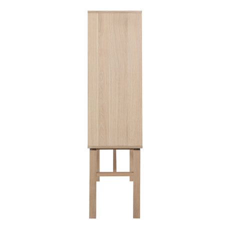 Linley Cabinet with 2 Doors and 4 Shelves in White Oak