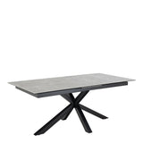 Heaven Extendable Dining Table with Ceramic Grey Top 200240cm