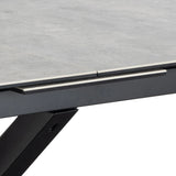 Heaven Extendable Dining Table with Ceramic Grey Top 200240cm