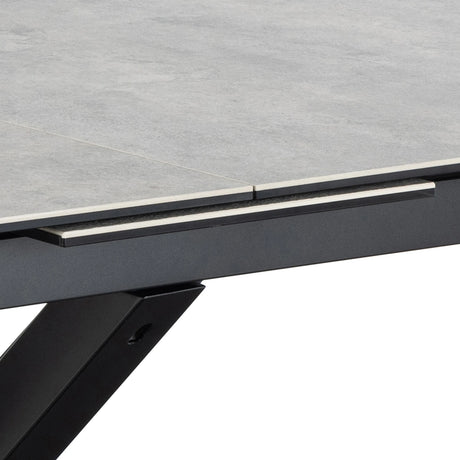 Heaven Extendable Dining Table with Ceramic Grey Top 200240cm