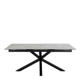 Heaven Extendable Dining Table with Ceramic Grey Top 200240cm