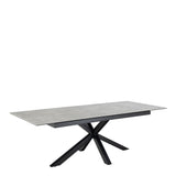 Heaven Extendable Dining Table with Ceramic Grey Top 200240cm
